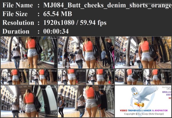 MJ084_Butt_cheeks_denim_shorts_orange_top.mp4.jpg